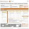 Designing a Faculty Evaluation Tool for Educational Tutorbots