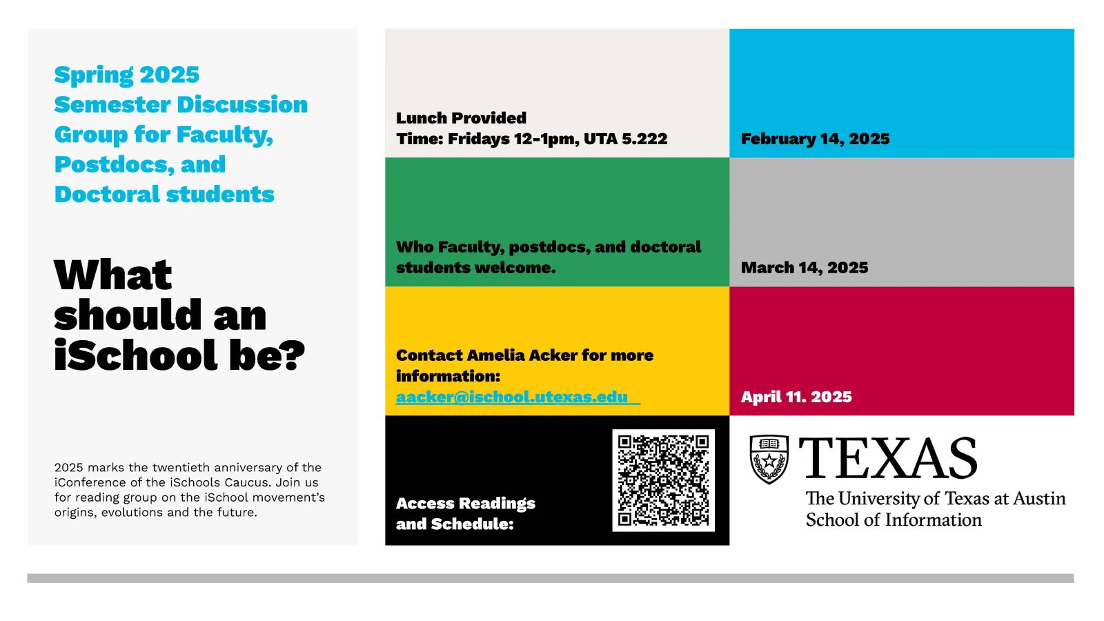 spring discussion series flyer