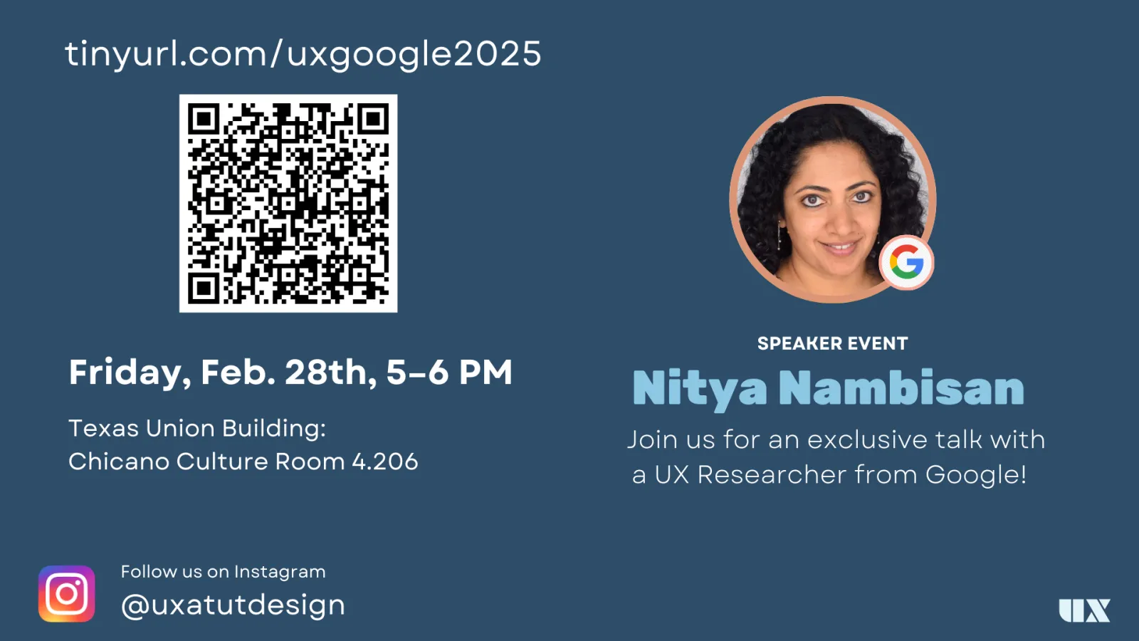 UX Design Club Google speaker