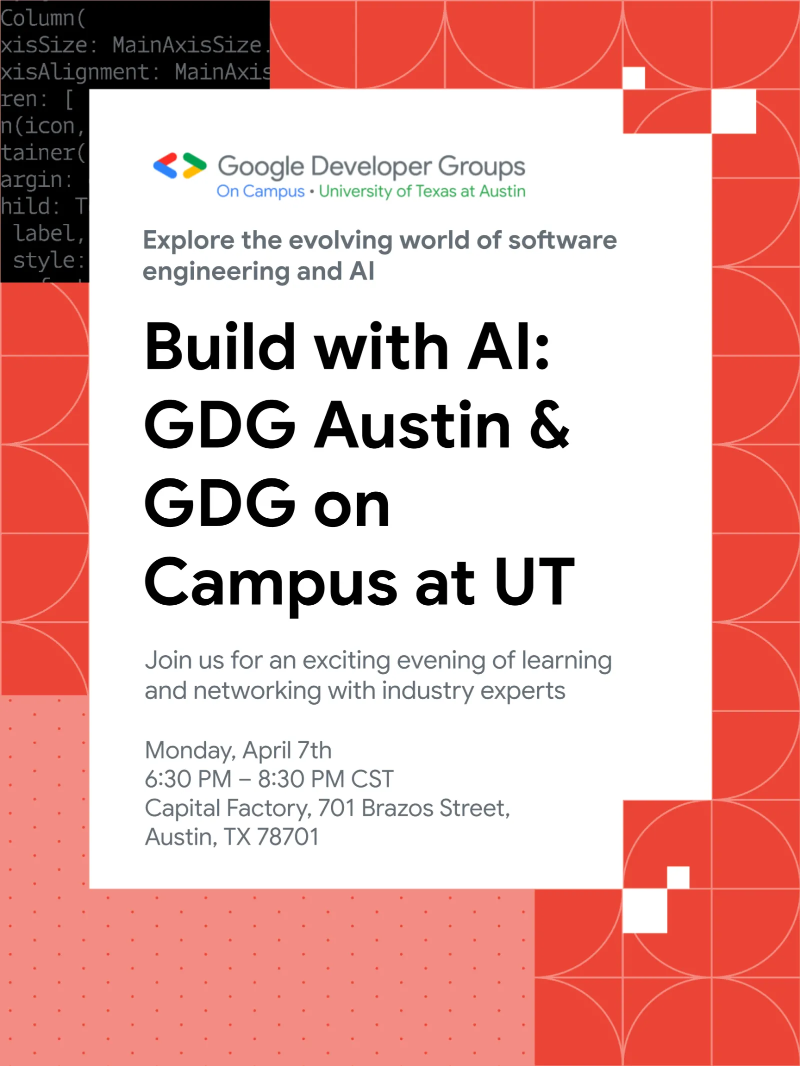Build with AI flyer