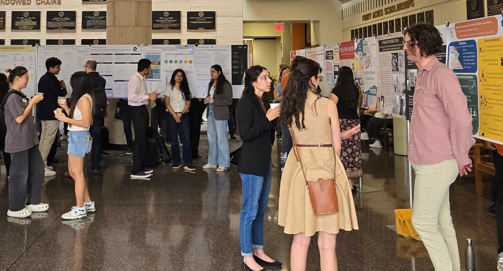 iSchoolers presenting at the spring poster session