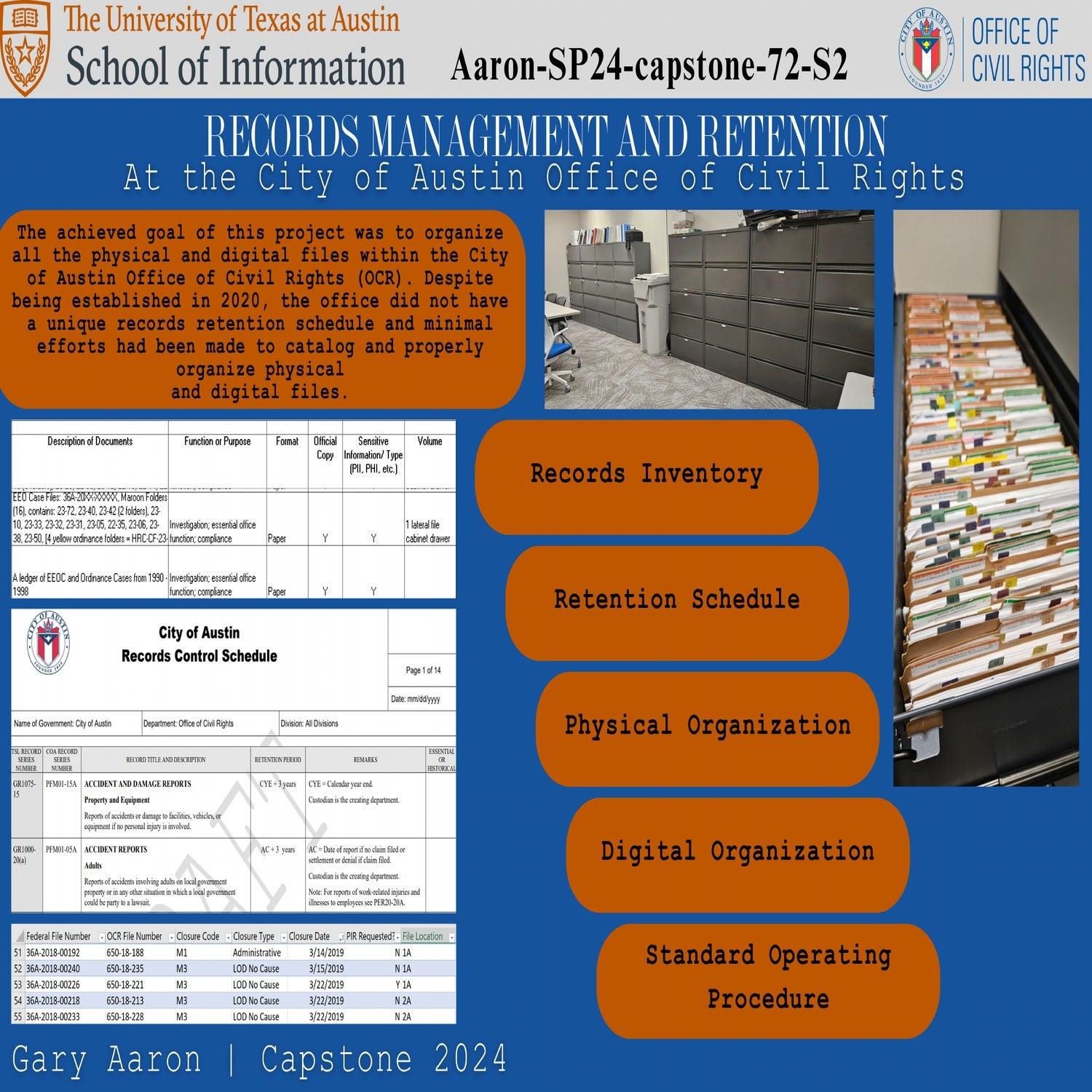 Records Management and Retention at the City of Austin Office of Civil Rights