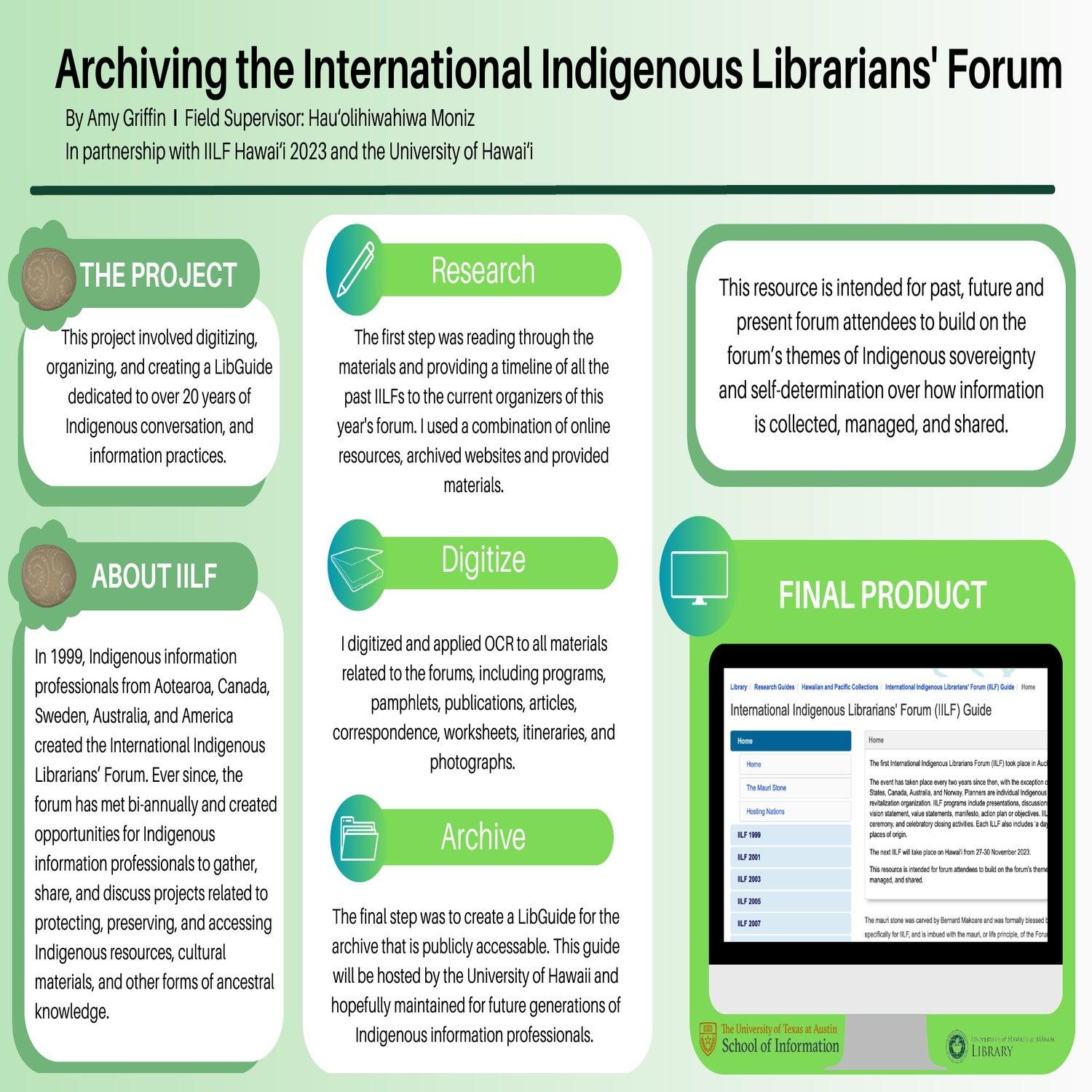 Archiving the International Indigenous Librarians' Forum