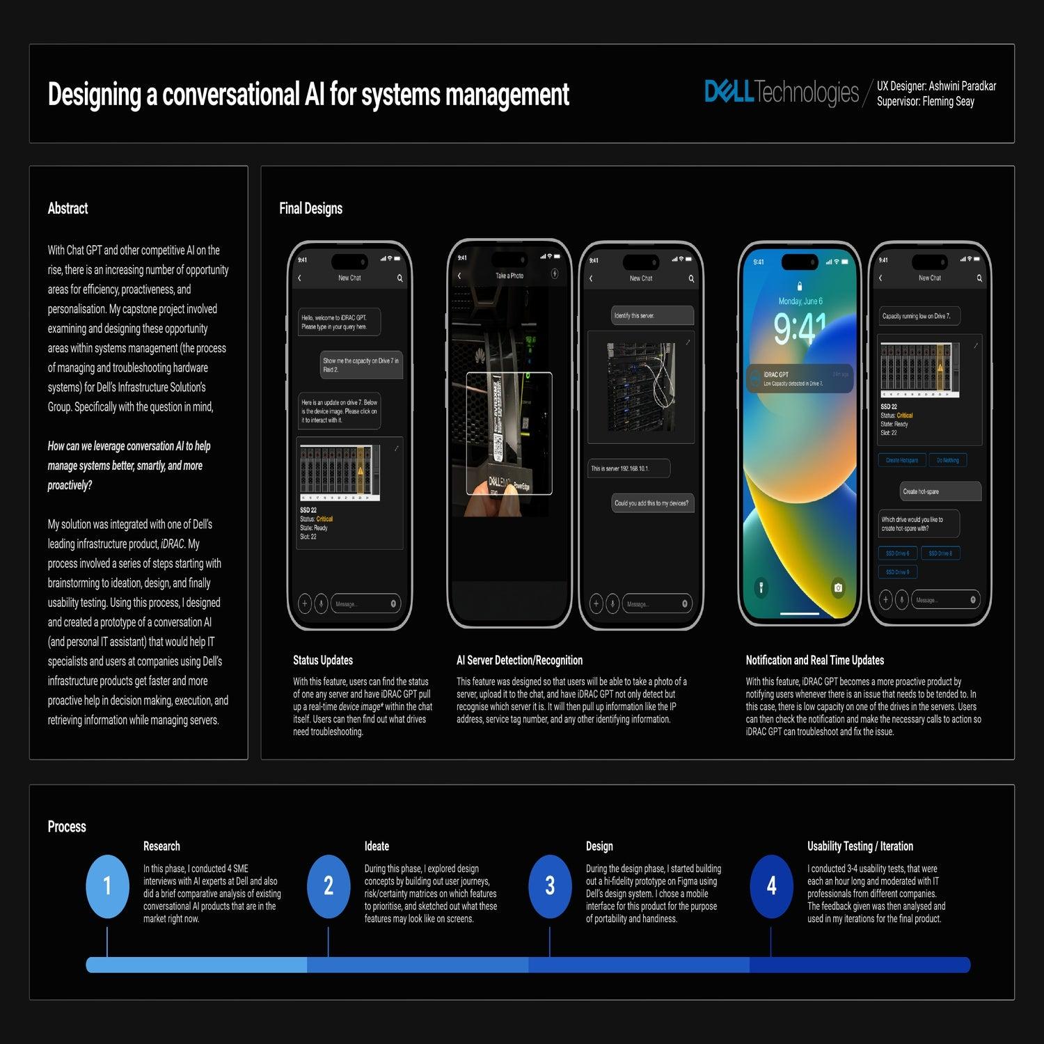 Designing a conversational AI for systems management at Dell Technologies