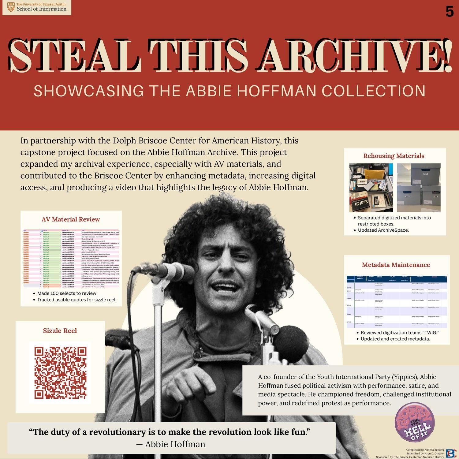 Steal this Archive! Showcasing the Abbie Hoffman Collection