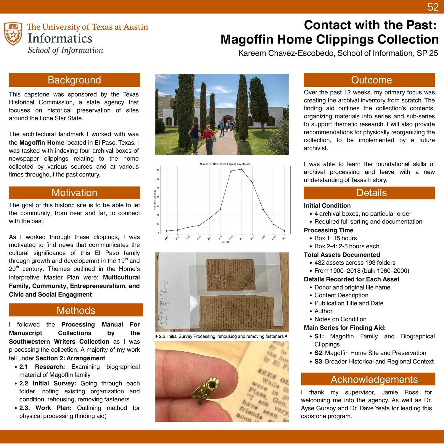 Contact with the Past: Magoffin Home Clippings Collection