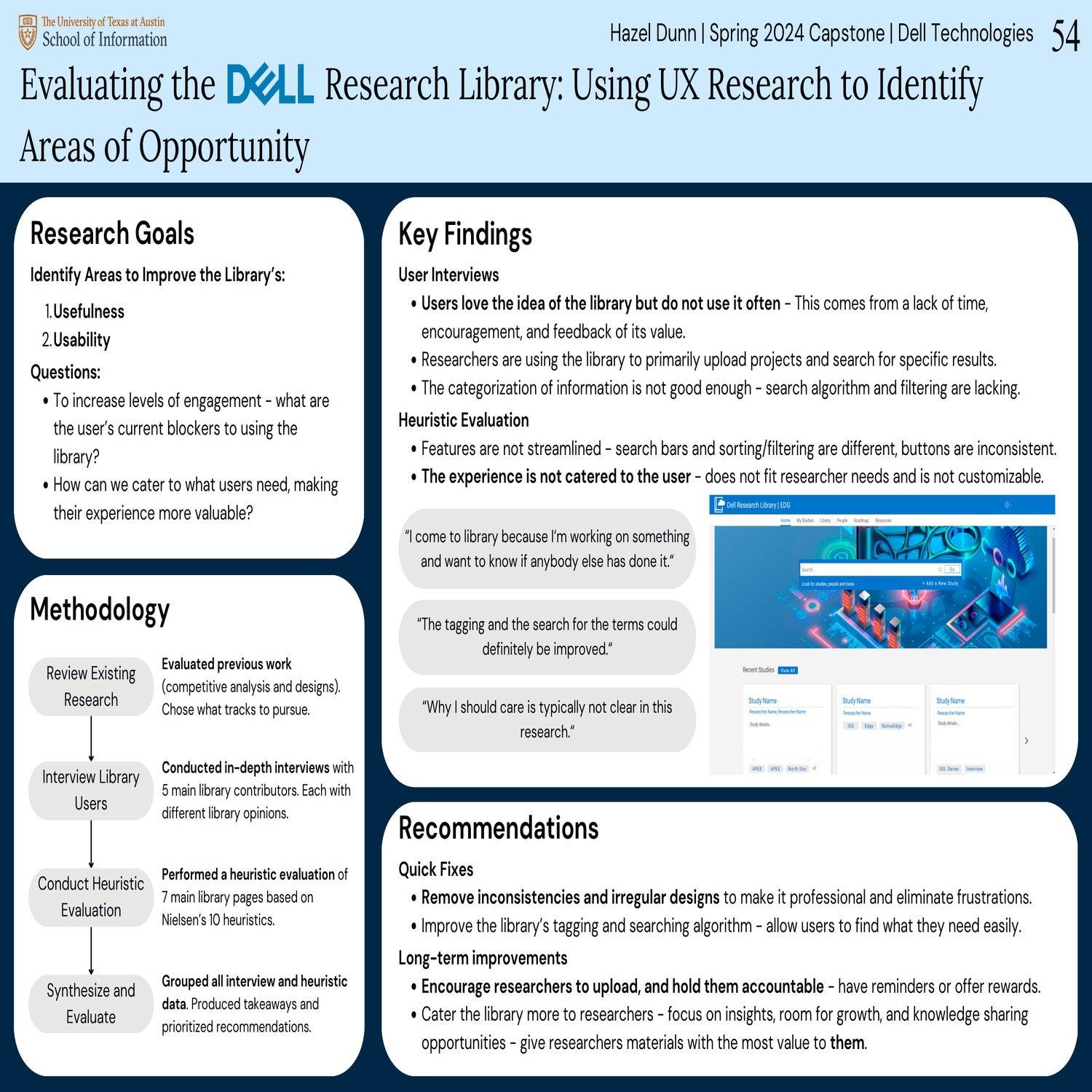 Evaluating the Dell Research Library: Using UX Research to Identify Areas of Opportunity