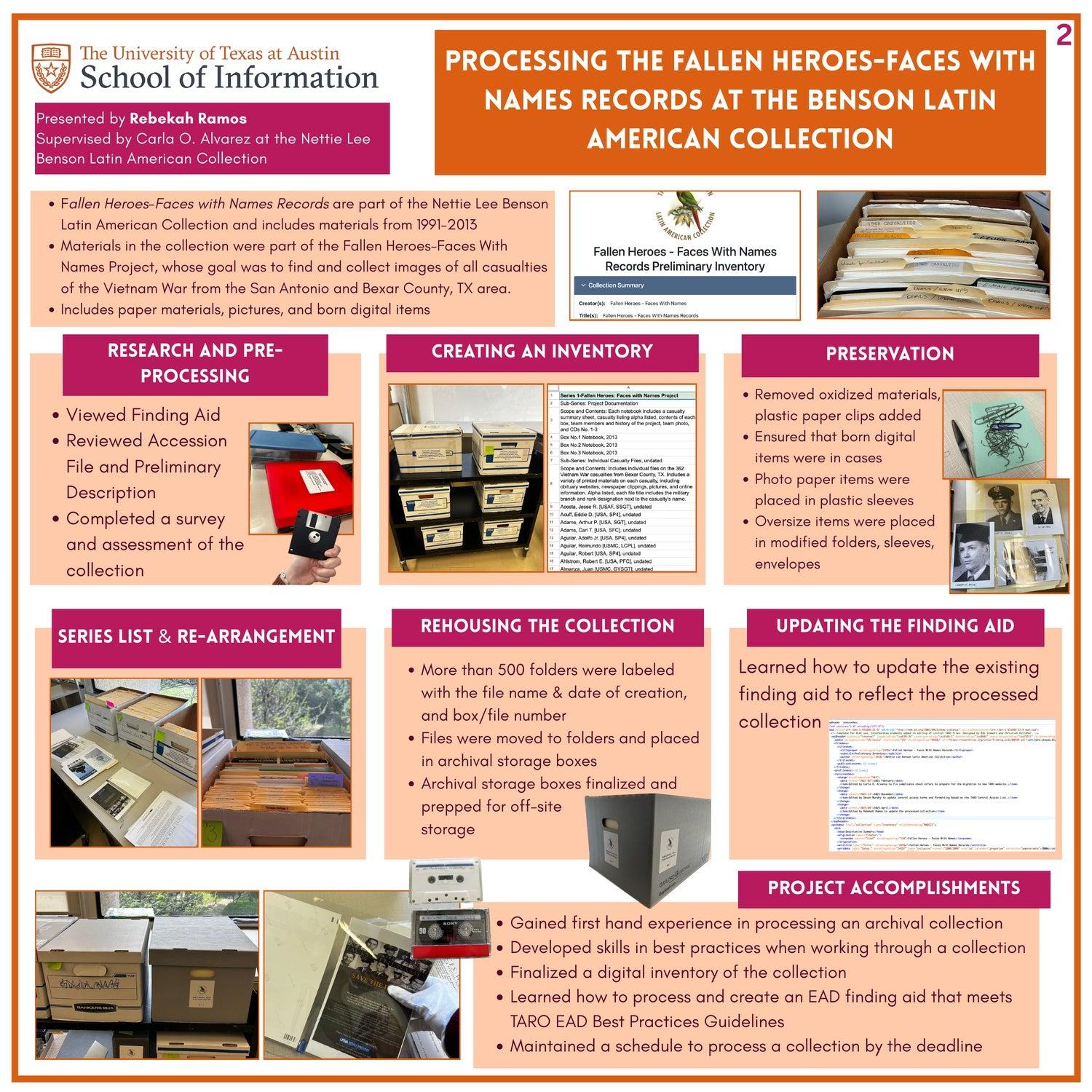 Processing the Fallen Heroes-Faces with Names Records at the Benson Latin American Collection