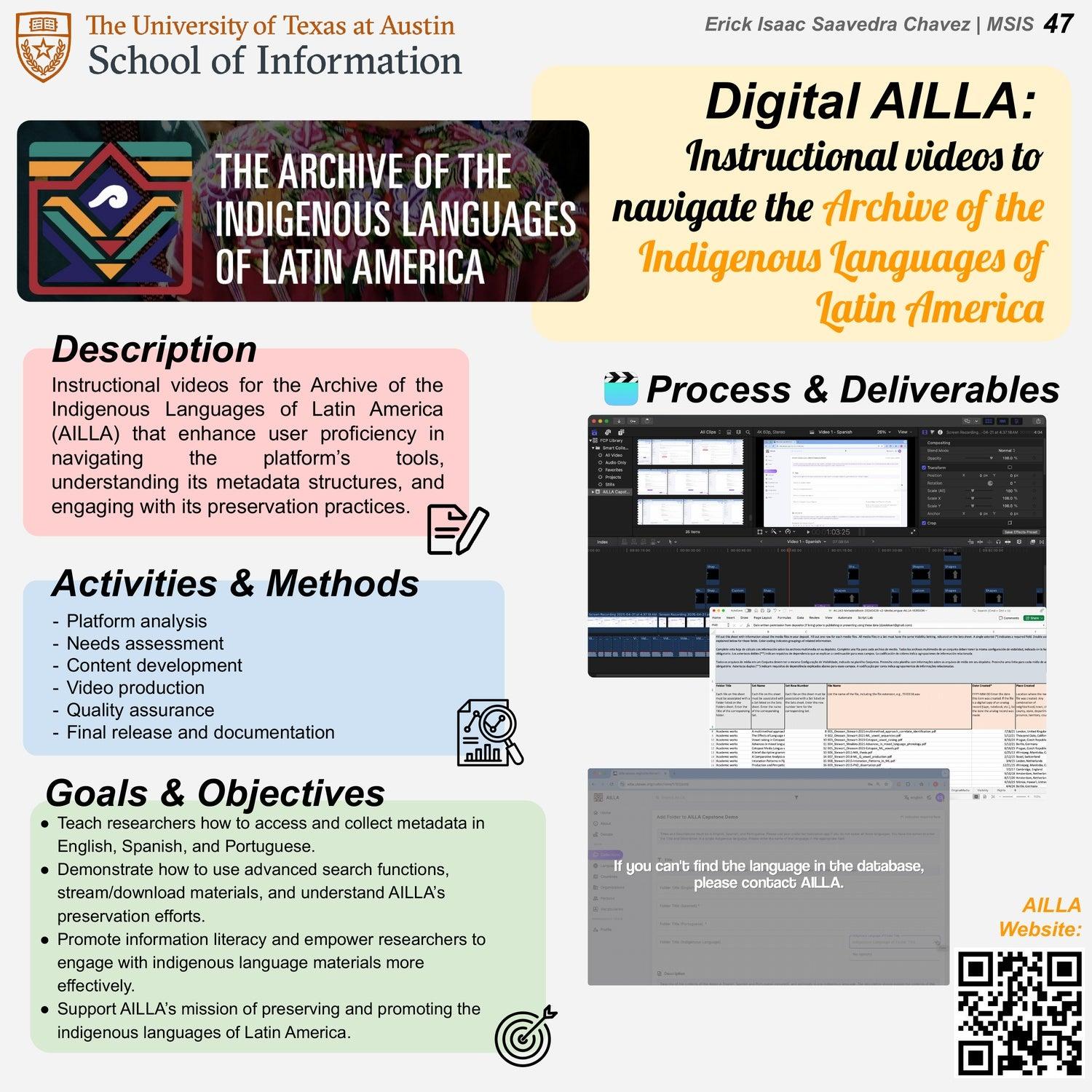 Digital AILLA: Instructional videos to navigate the Archie of the Indigenous Languages of Latin America