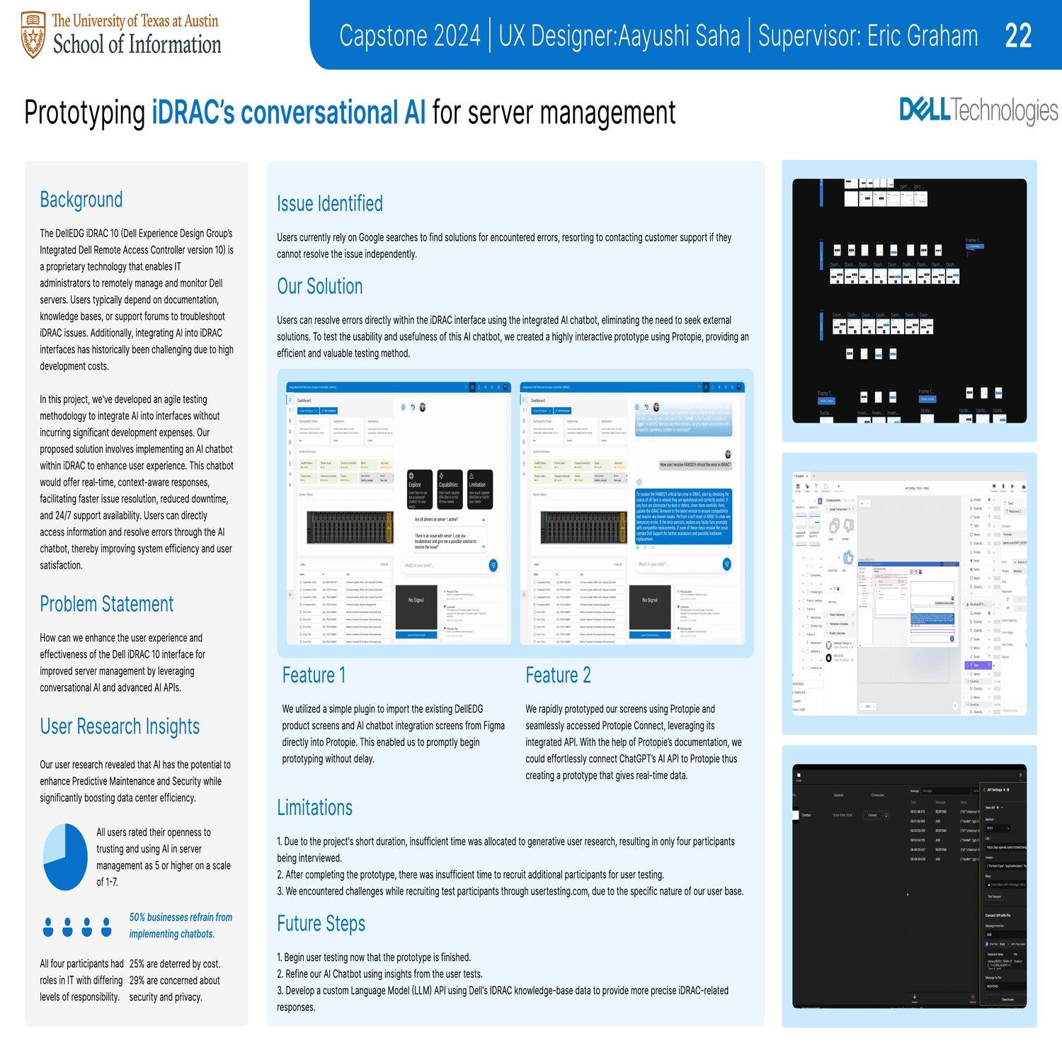 Prototyping iDRAC's conversational AI for server management.