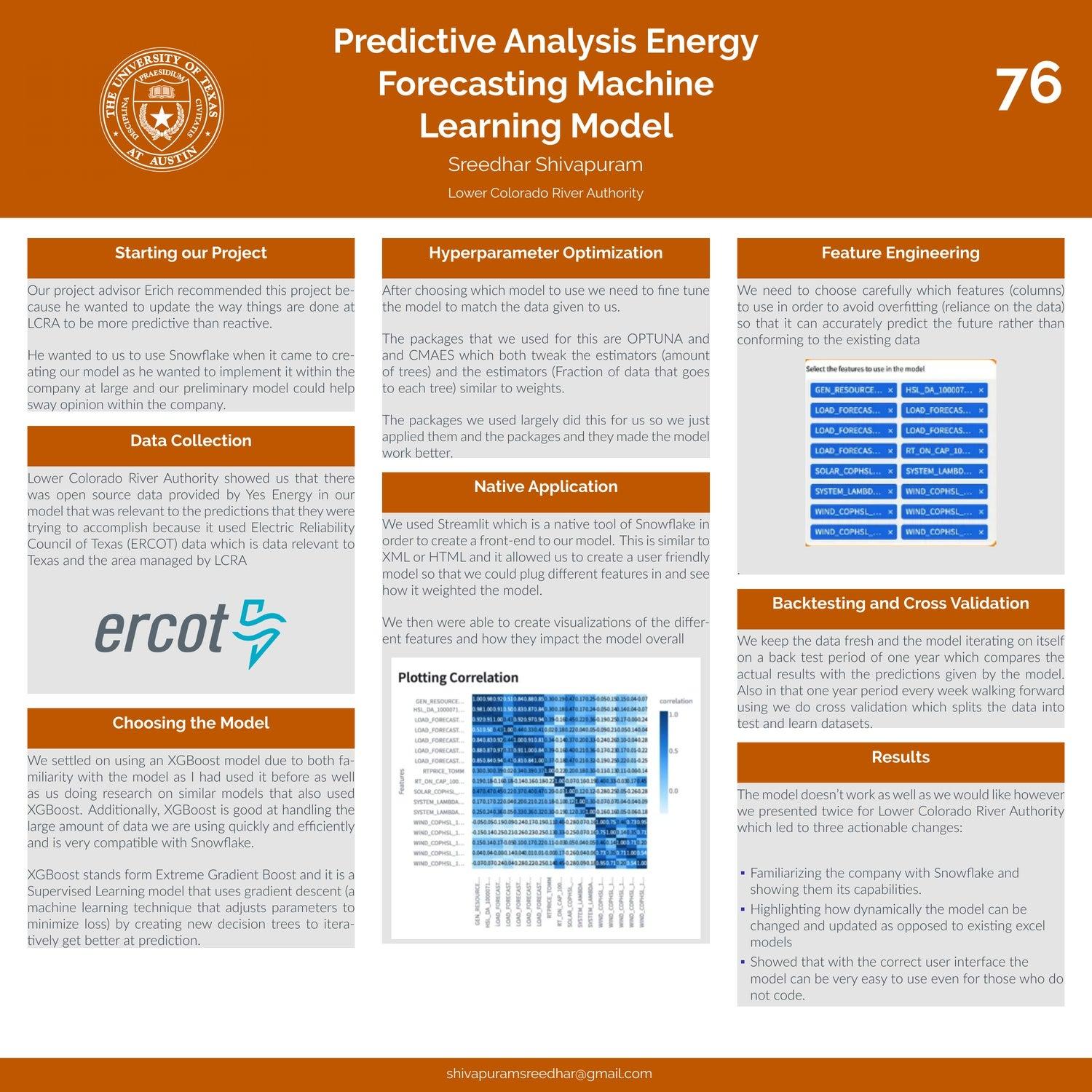 Predictive Analysis Energy Forecasting Machine Learning Model