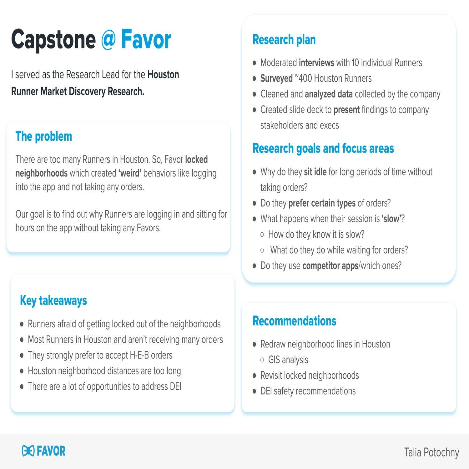 Houston Runner Market Discovery Research