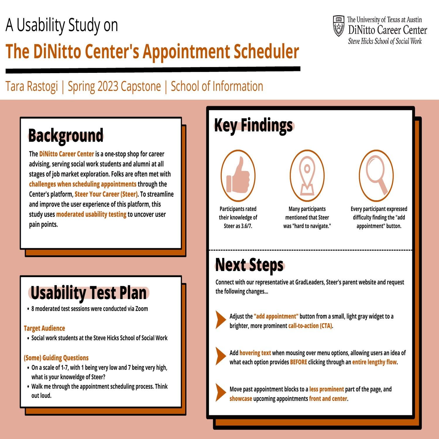 Steer Your Career: Streamlining the Appointment Scheduling Process