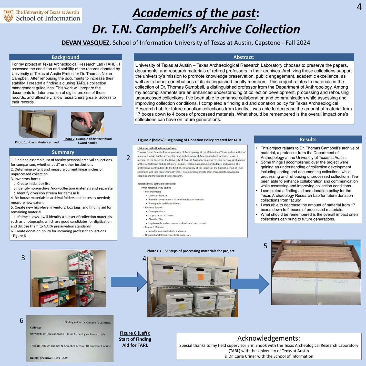 Academics of the past: Dr. T.N. Campbell's Archive Collection