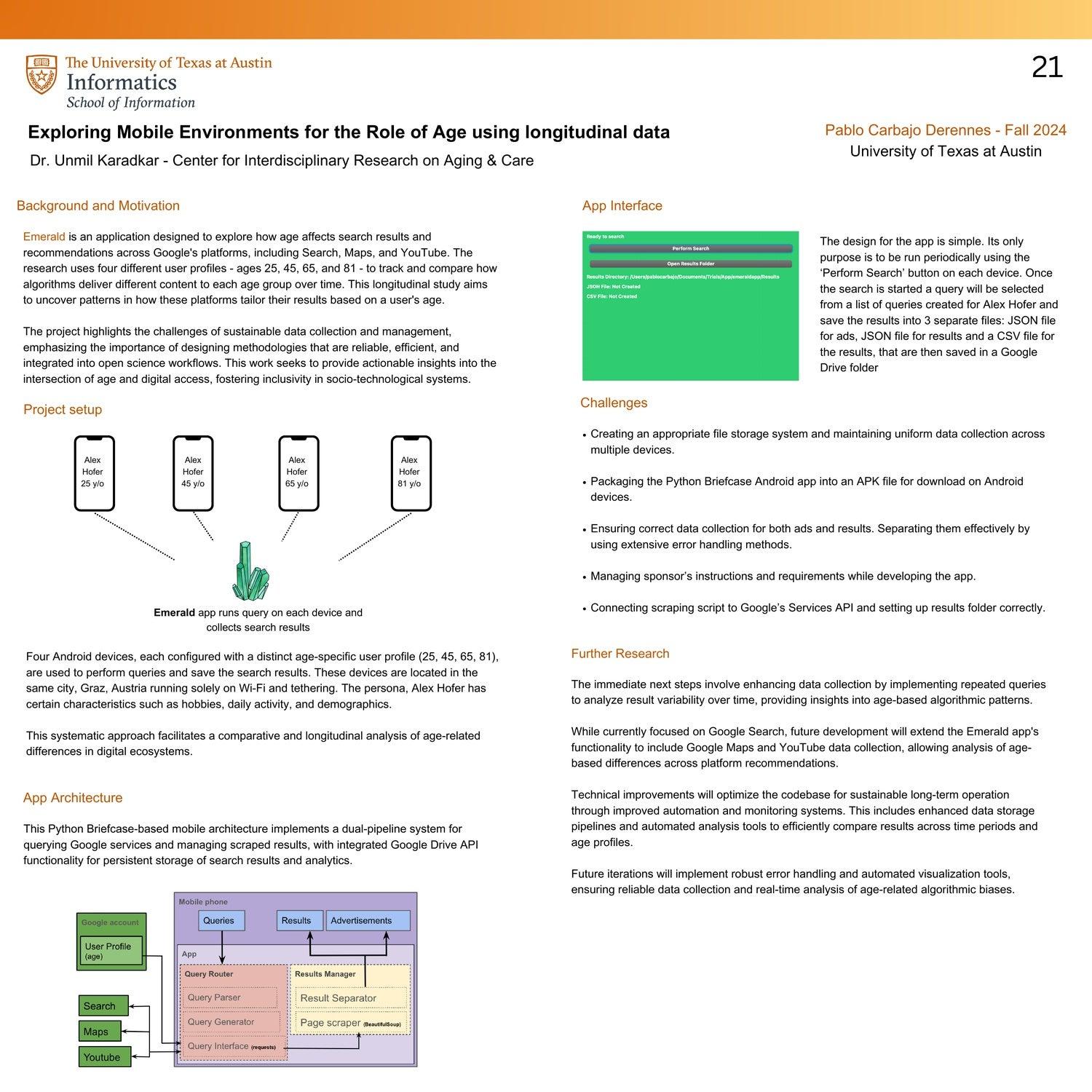 Exploring Mobile Environments for the Role of Age using longitudinal data