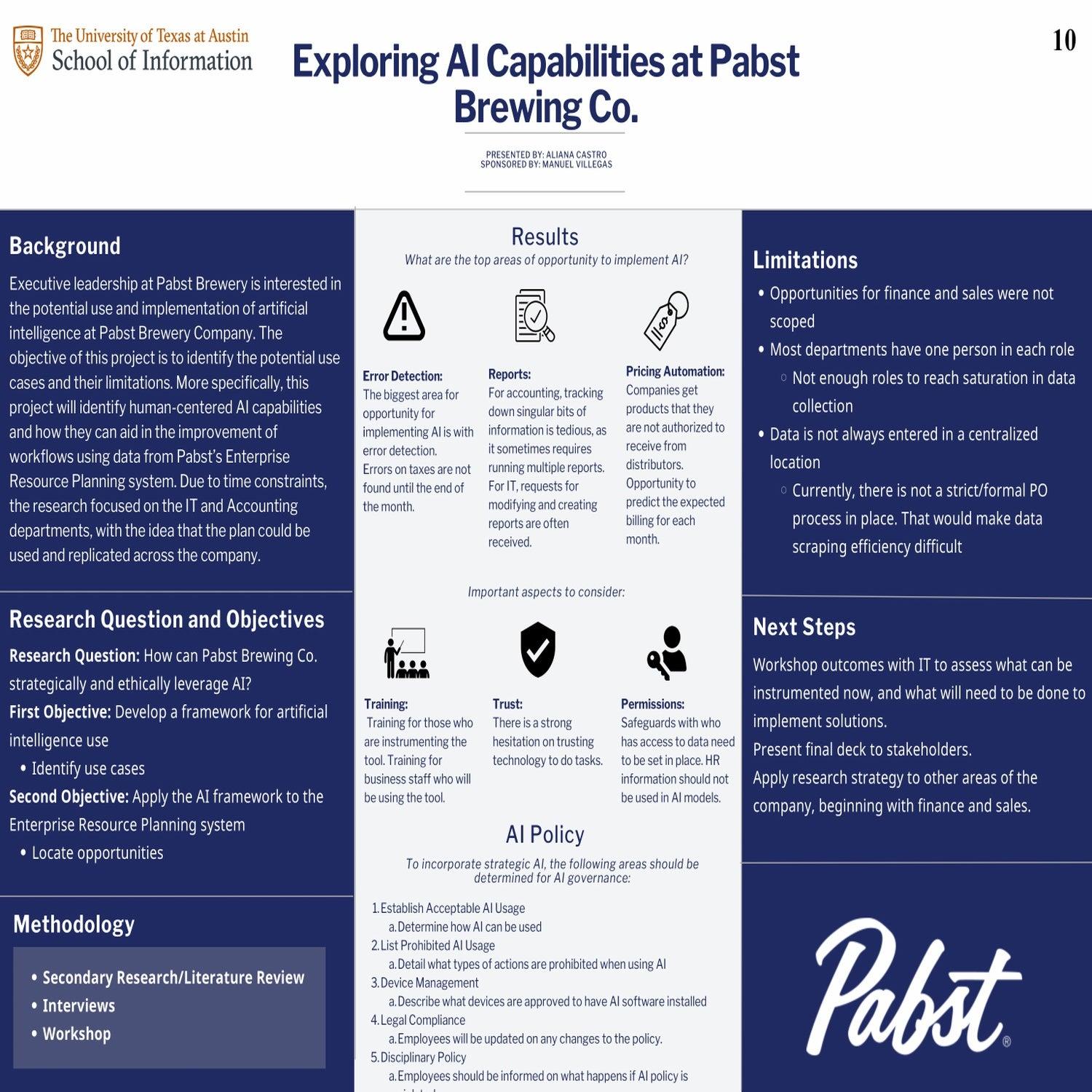 Exploring AI Capabilities at Pabst Brewing Co.