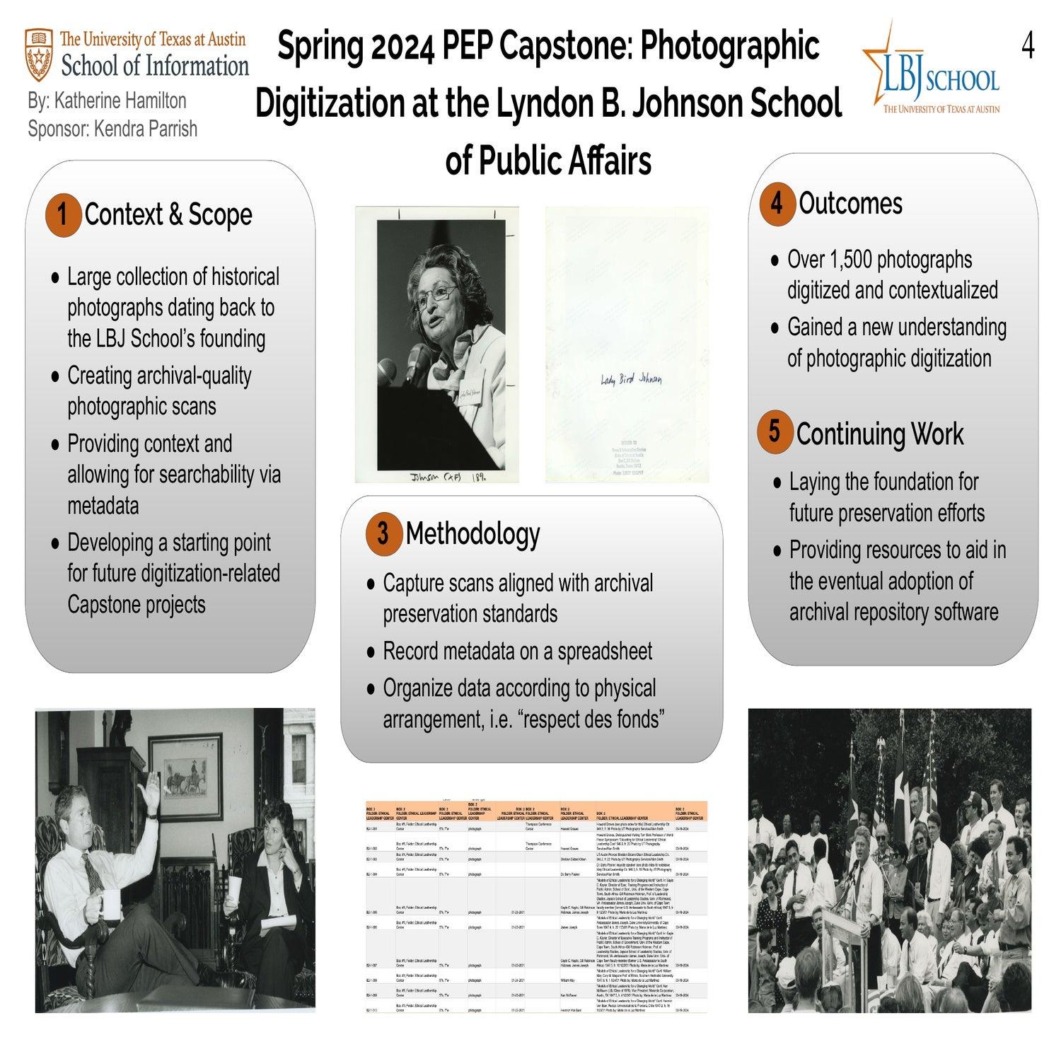 Photographic Digitization at the LBJ School of Public Affairs