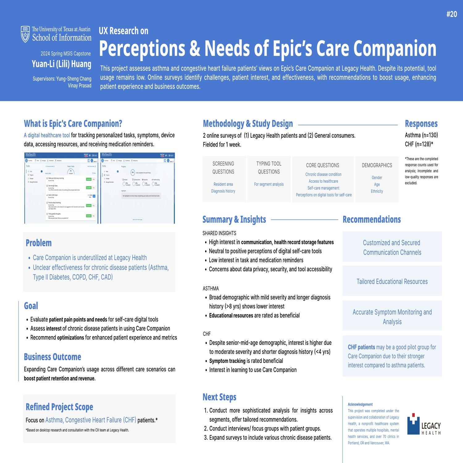 UX Research on Perceptions & Needs of Epic's Care Companion