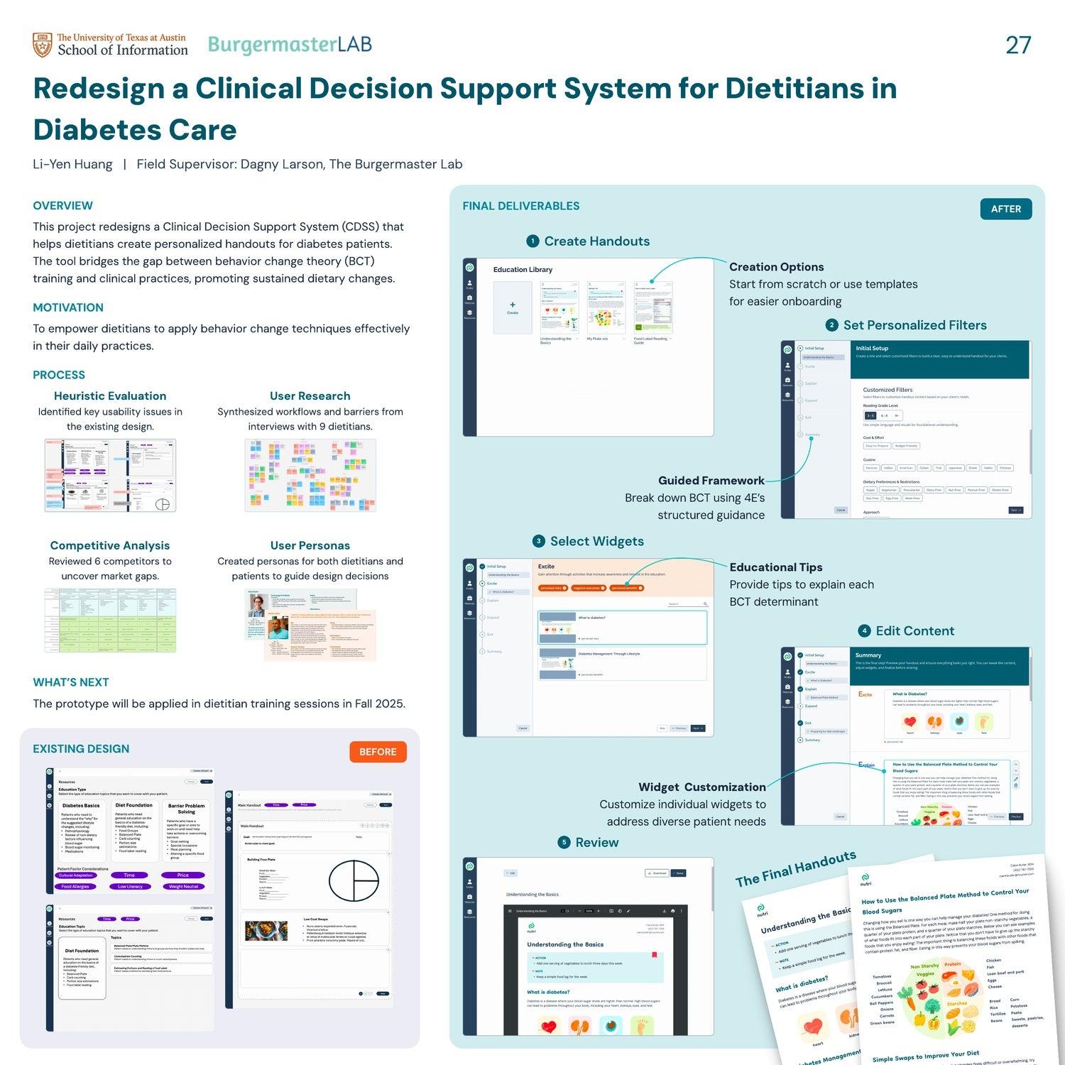 Redesign a Clinical Decision Support System for Dietitians in Diabetes Care