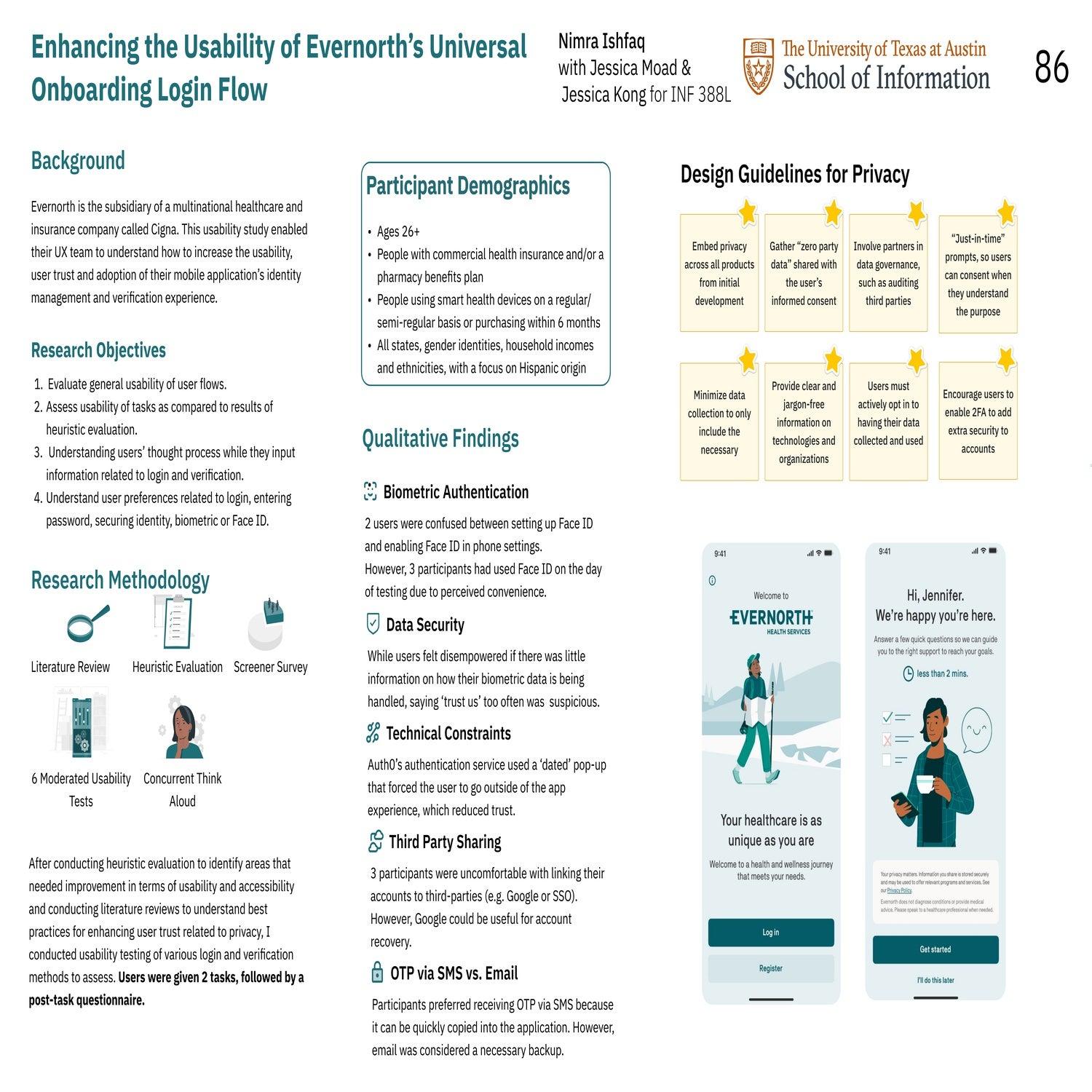 Enhancing the Usability of Evernorth's Universal Onboarding Login Flow