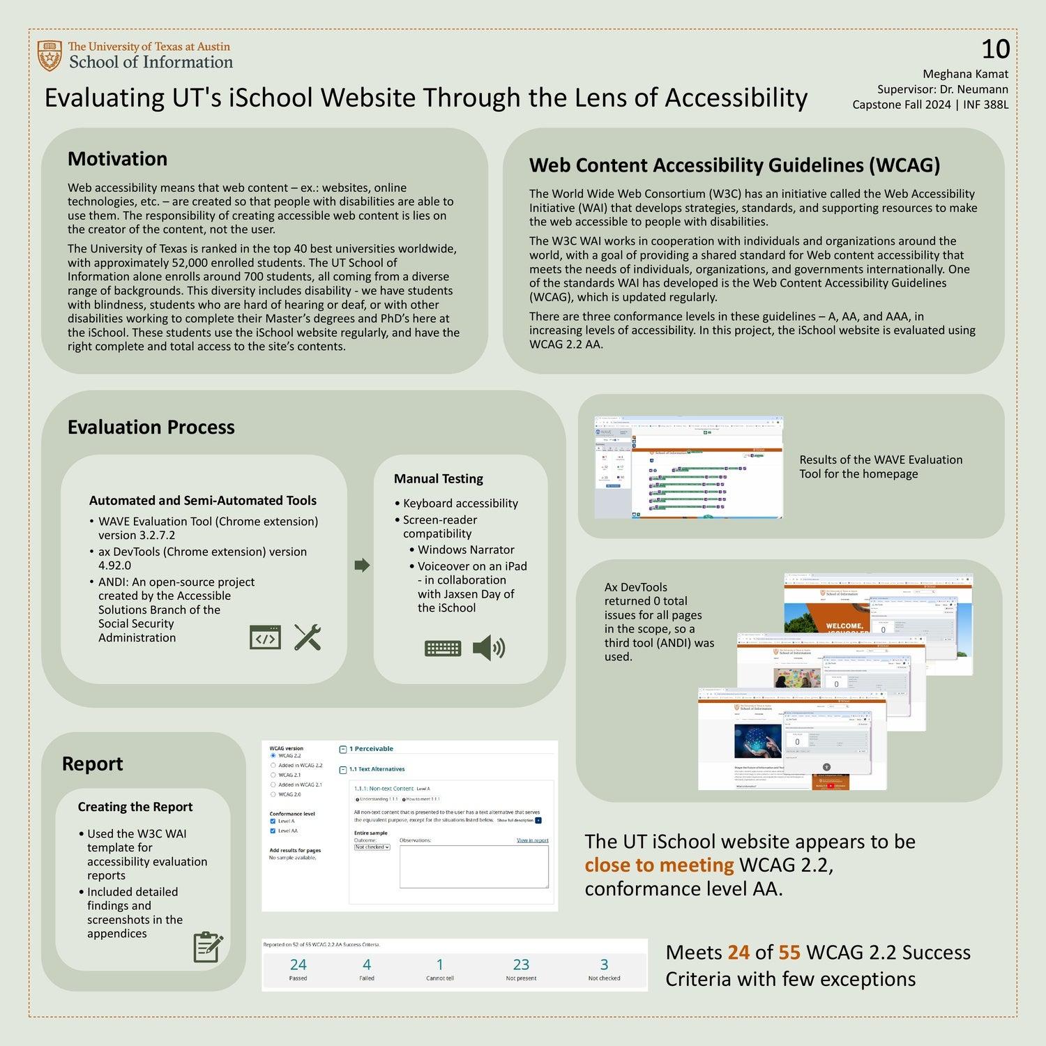 Evaluating UT's iSchool Website Through the Lens of Accessibility