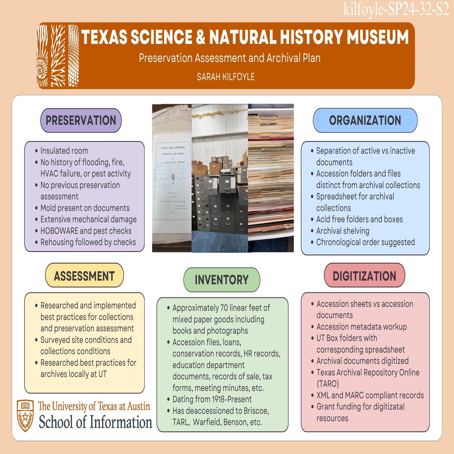 Preservation Assessment and Archival Plan for The Texas Science & Natural History Museum
