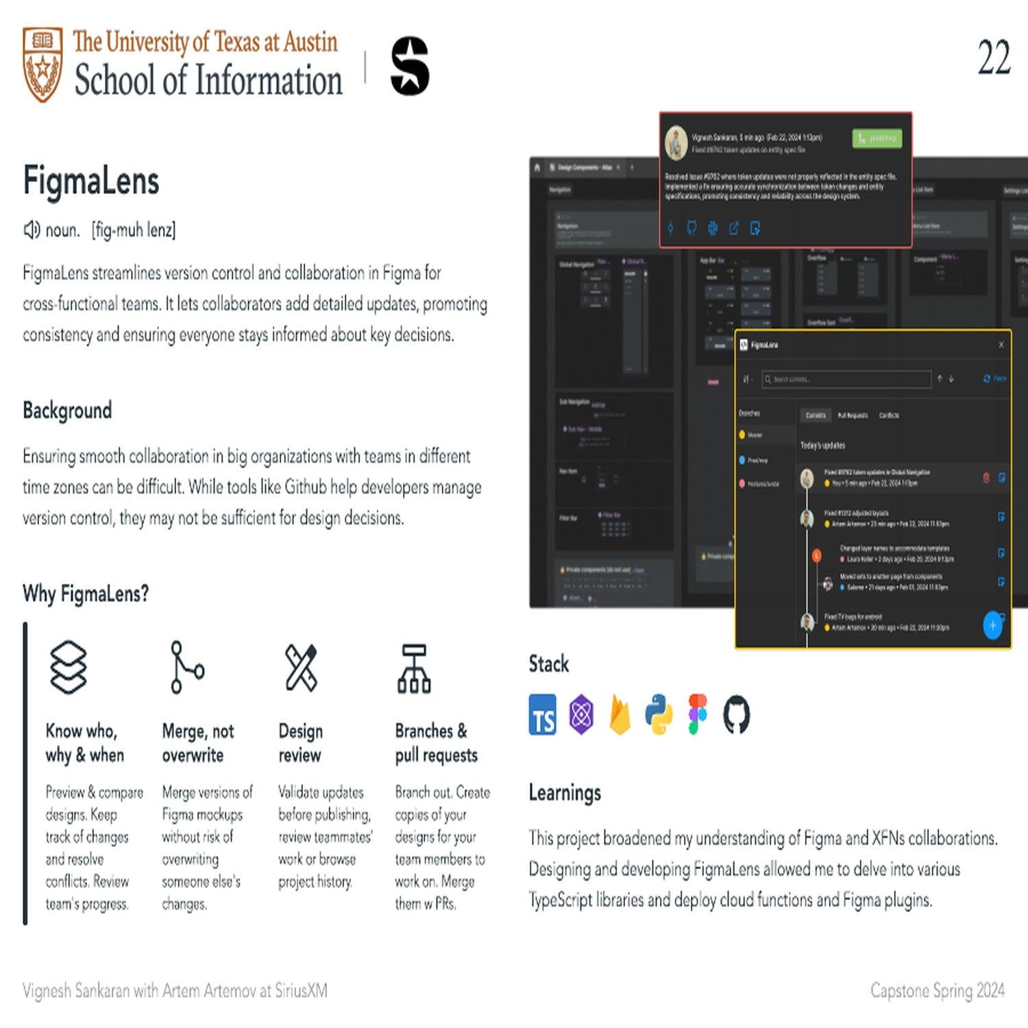 FigmaLens - A Figma plugin aimed at streamlining version control, fostering better communication, and promoting collaboration among XFNs