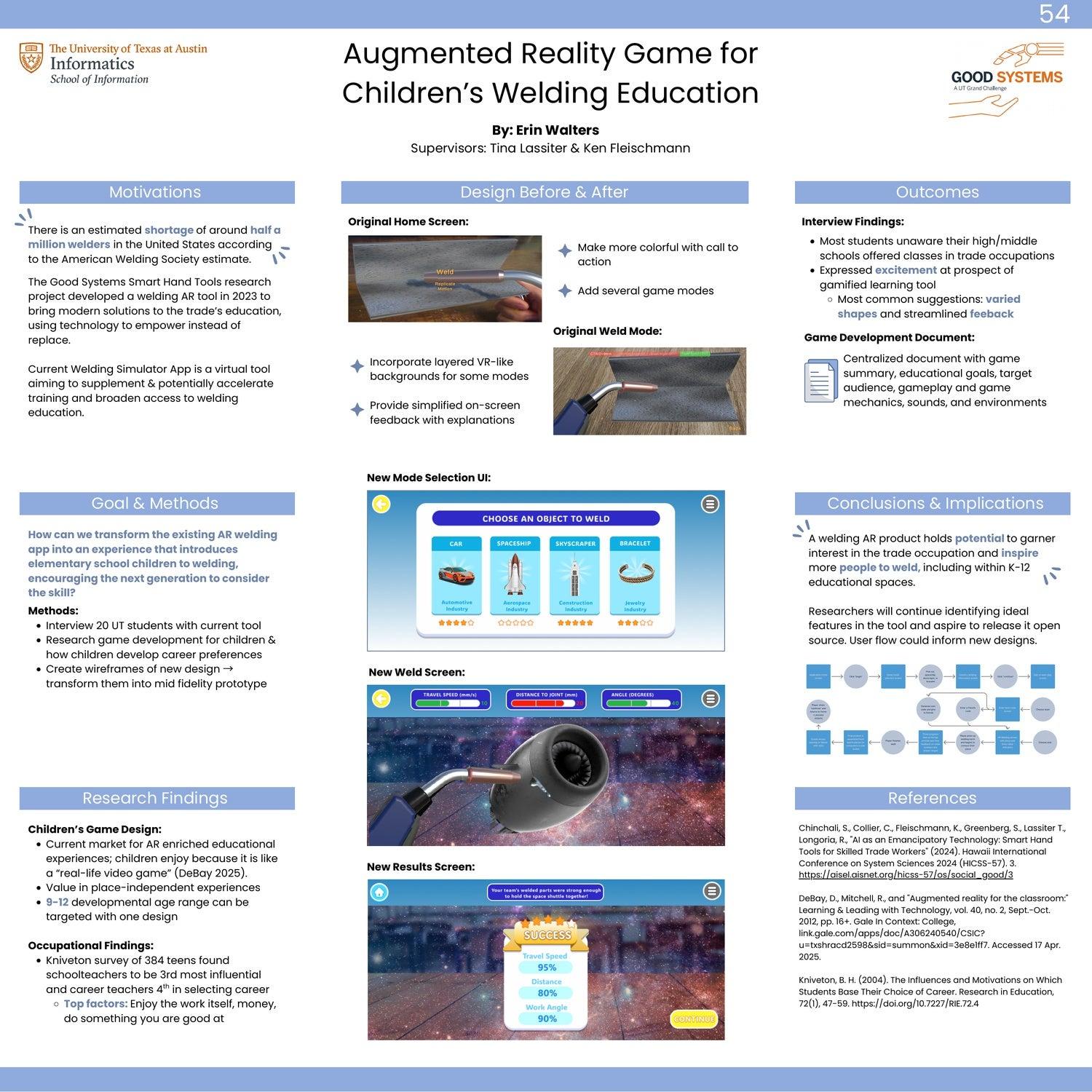 Augmented Reality Game for Children's Welding Education