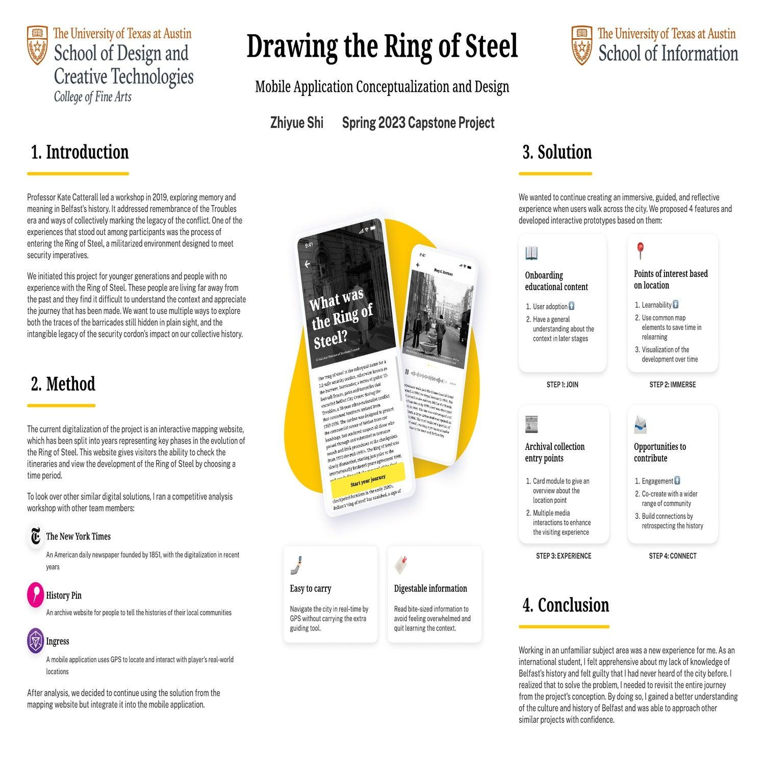 Drawing the Ring of Steel: Mobile Application Conceptualization and Design