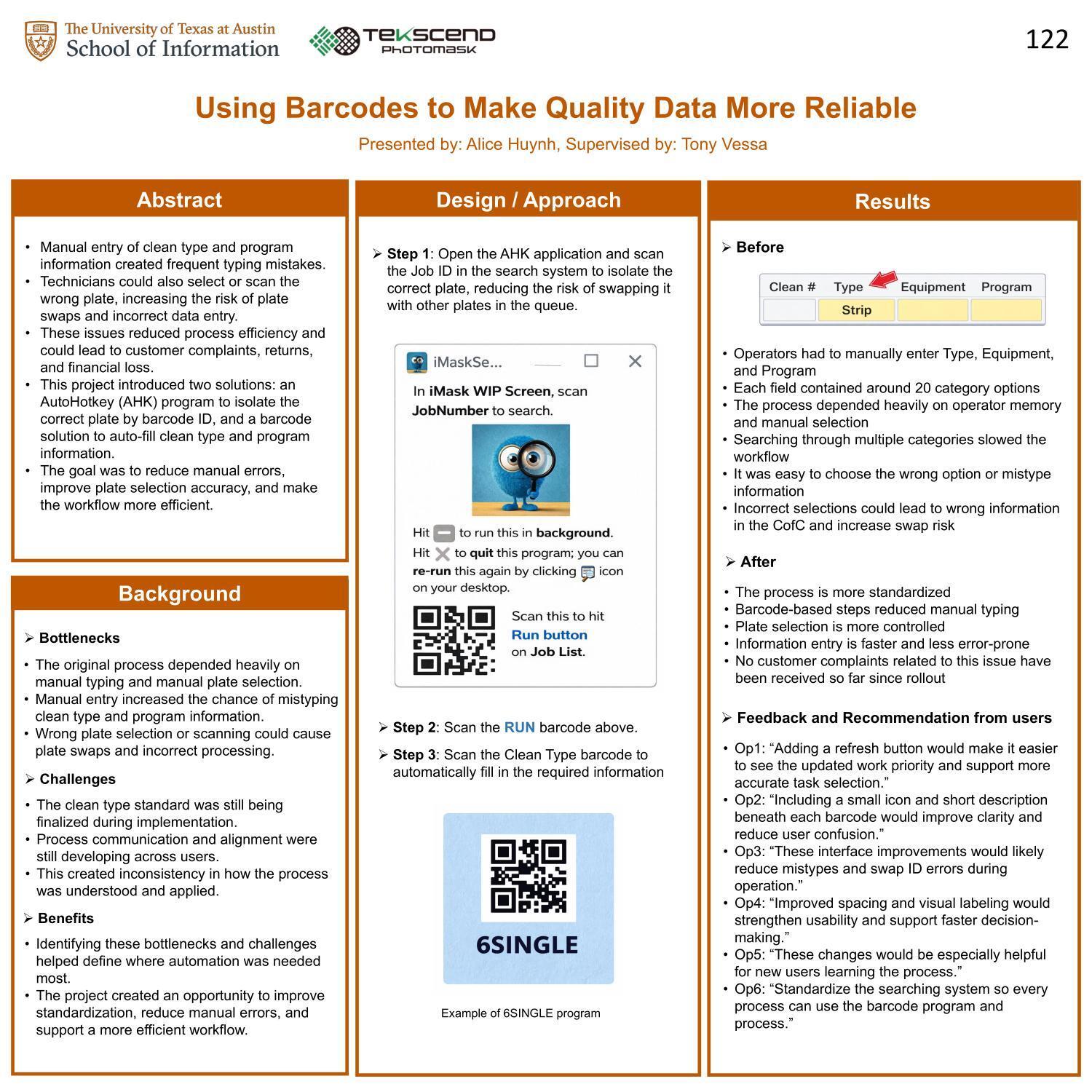 Using Barcodes to Make Quality Data More Reliable