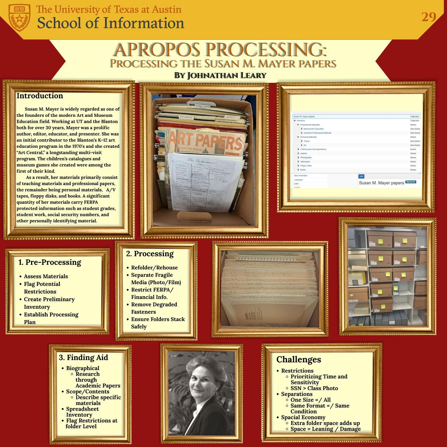 Apropos Processing: Processing the Susan M. Mayer Papers