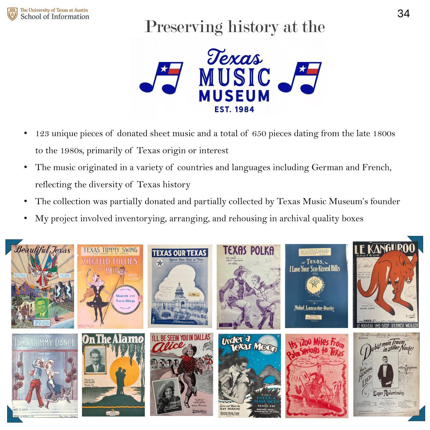 Caring Texas History through Sheet Music Preservation