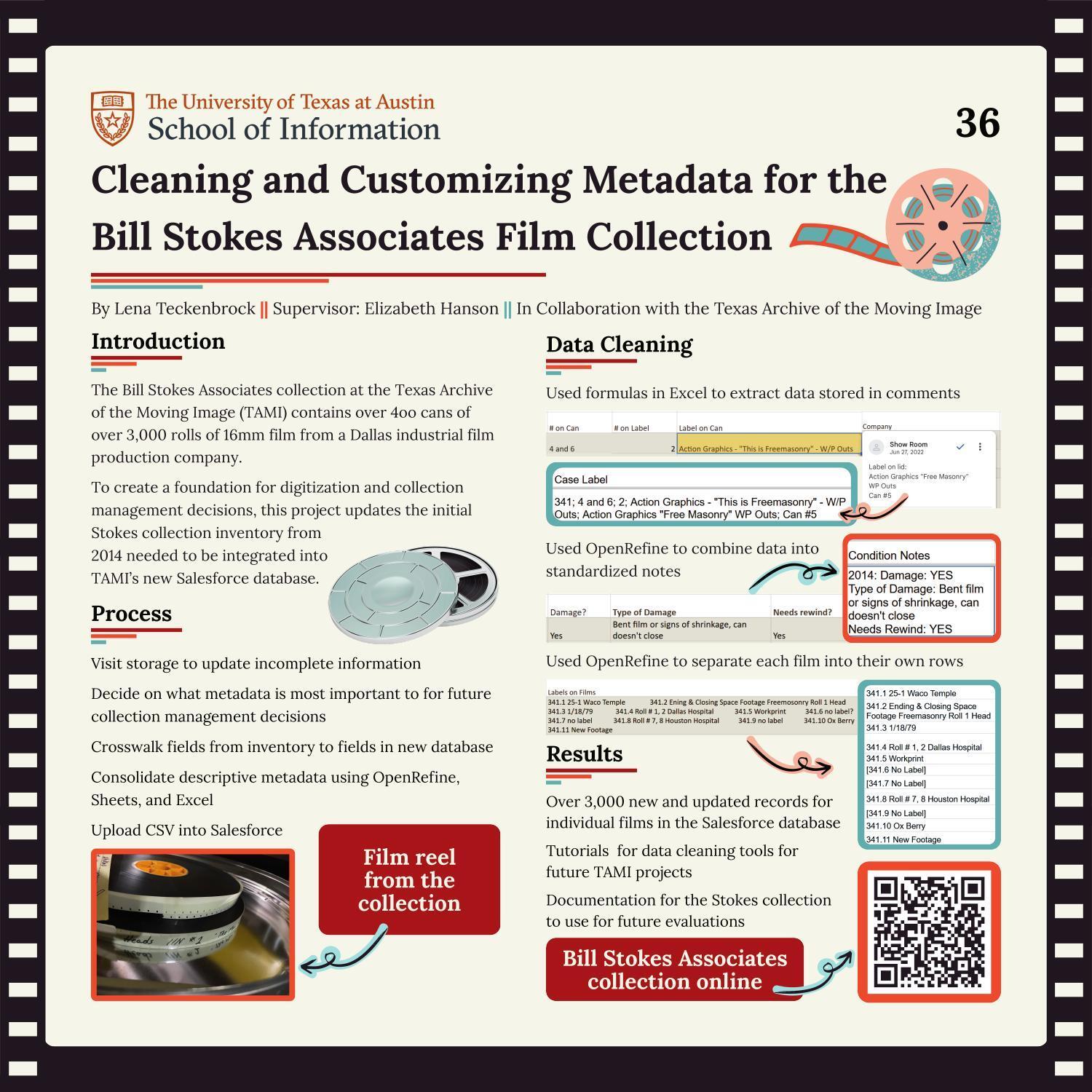 Cleaning and Customizing Metadata for the Bill Stokes Associates Film Collection