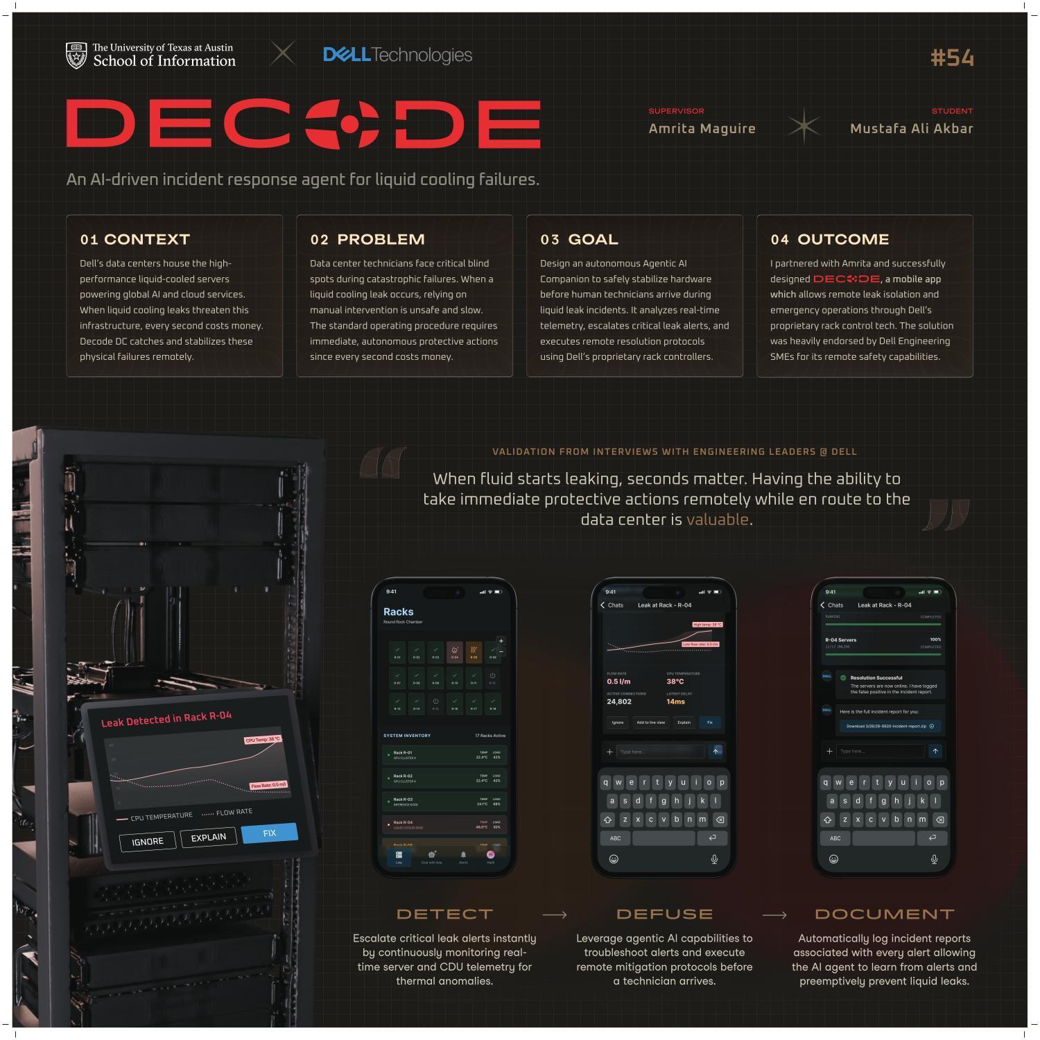Decode: An AI-driven incident response agent for liquid cooling failures.