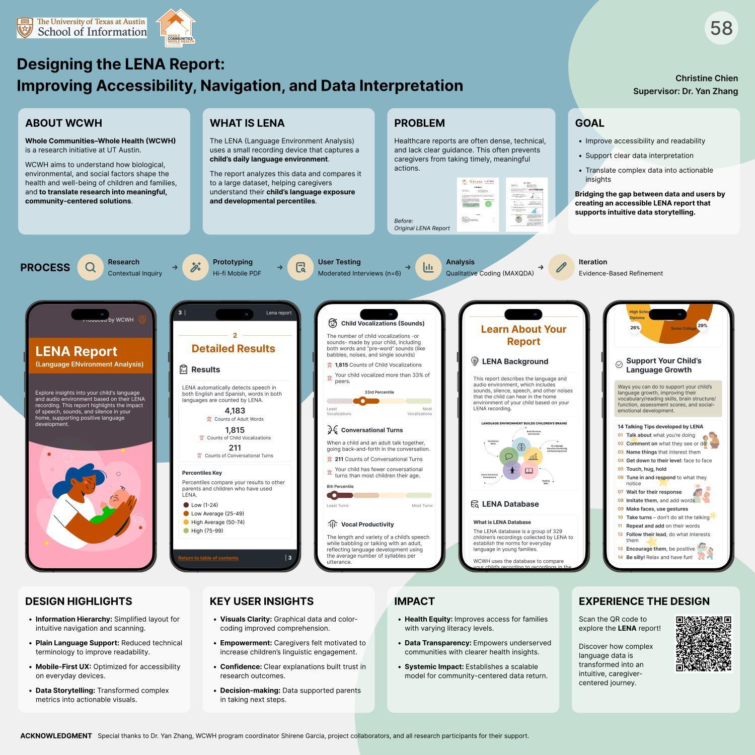 Designing the LENA Report: Improving Accessibility, Navigation, and Data Interpretation