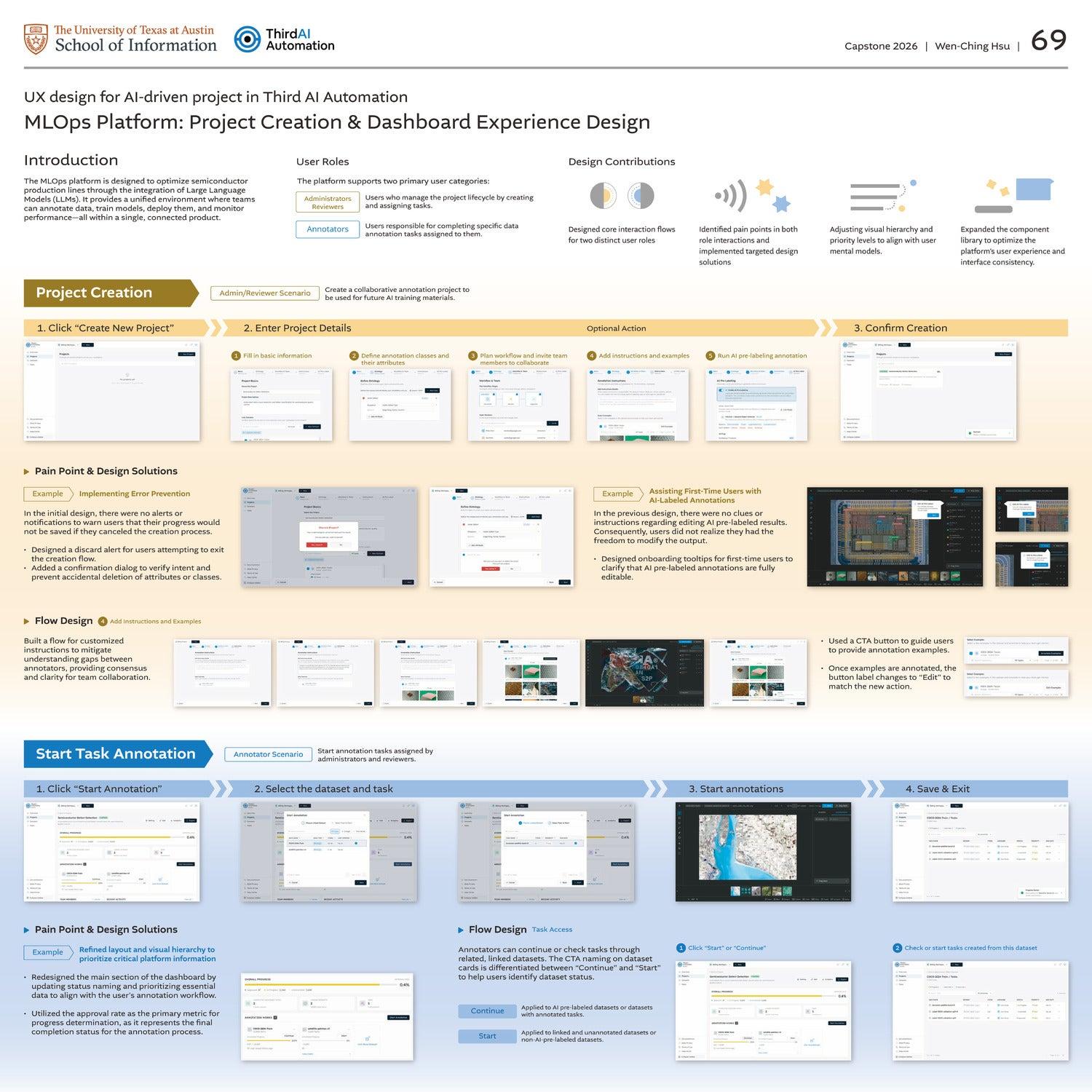 UX design for AI-driven project in Third AI Automation