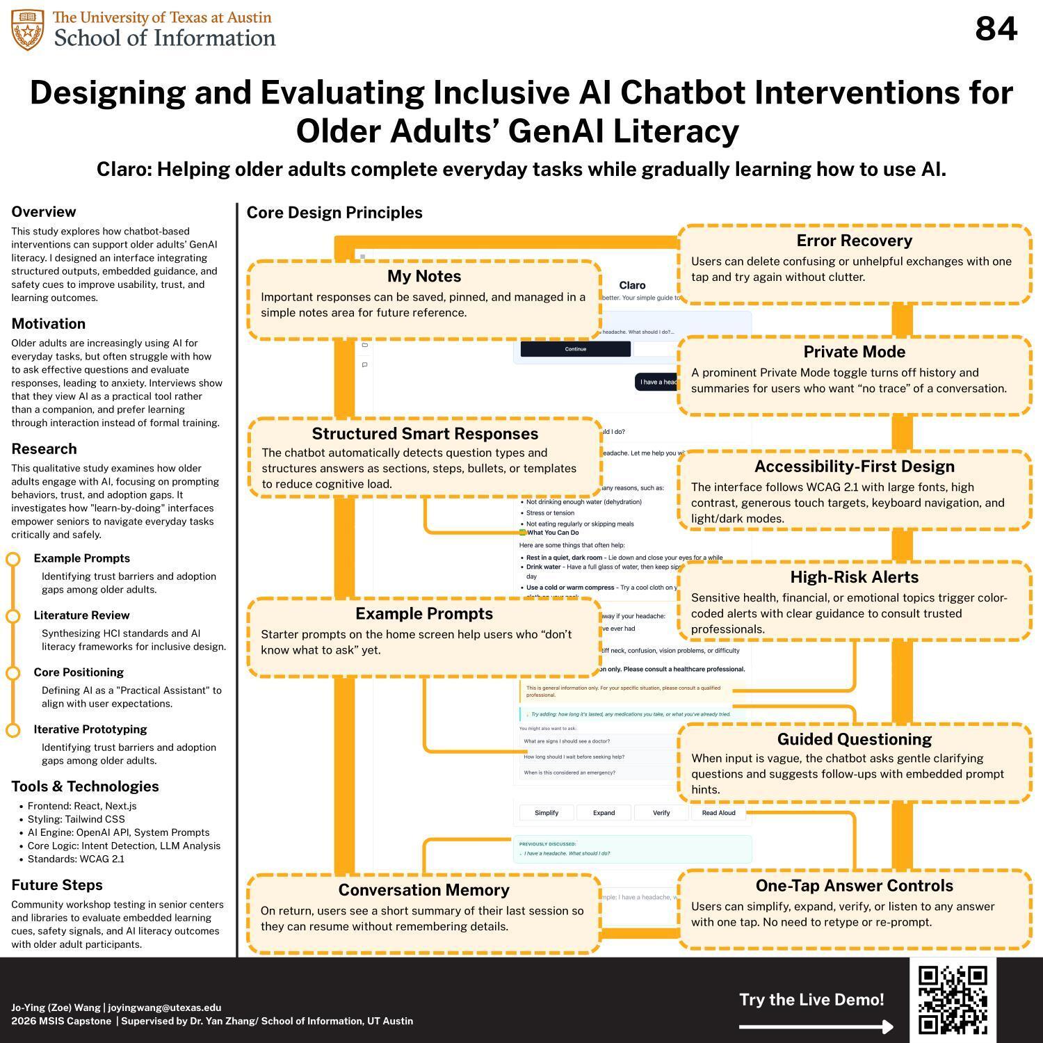 Designing and Evaluating Inclusive AI Chatbot Interventions for Older Adults’ GenAI Literacy