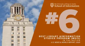 2025 US News Ranking #6 in nation with UT Tower image