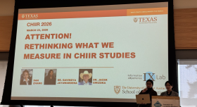 Dan Zhang presenting at CHIIR 2026