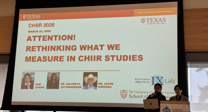 Dan Zhang presenting at CHIIR 2026