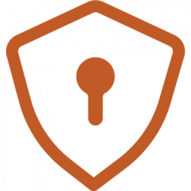 security-badge-lock-key-icon-orange